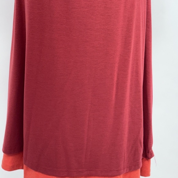 Flowy Orange/Rust Pullover Dress by nude - 14 - Picture 9 of 10